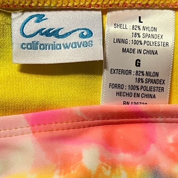 California Waves bikini swim bottoms L - Picture 5 of 5